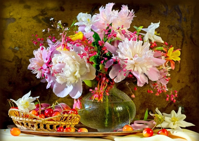 Puzzle frumusețea bujorilor 1000 piese