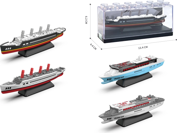 Model metalic de barcă de agrement 1:64 – culori diverse