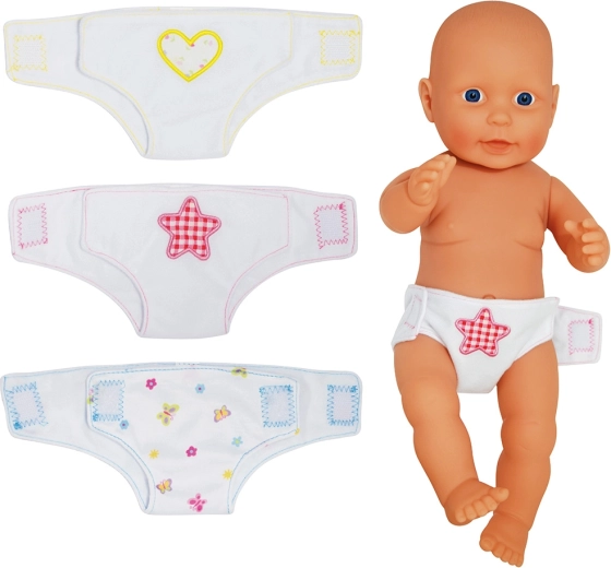 Dolls World scutece textile pentru păpuși 46 cm