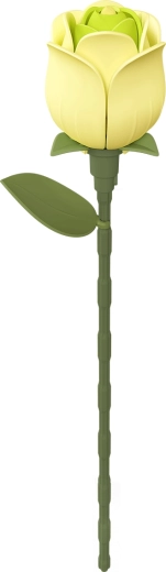 Robotime ROKR Floral Art puzzle 3D – trandafir verde, 37 piese