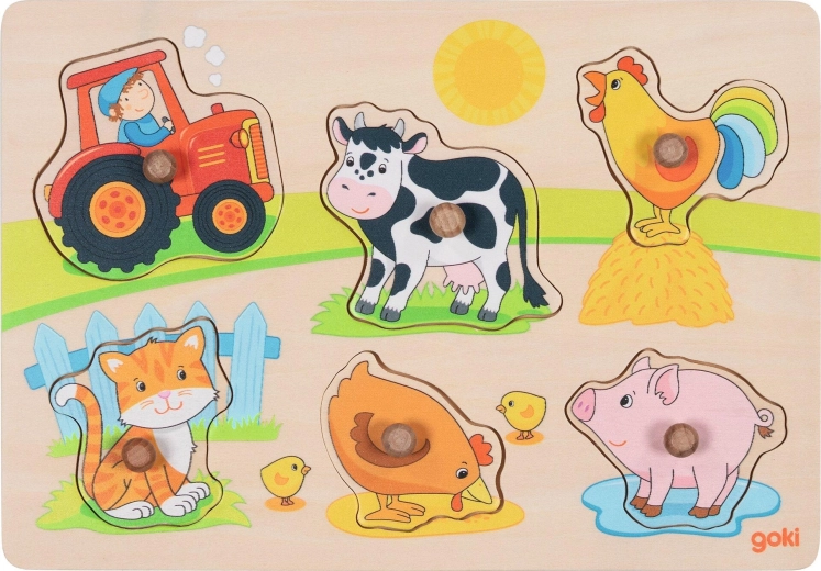 Puzzle de încastrat fermă - 1 bucată
