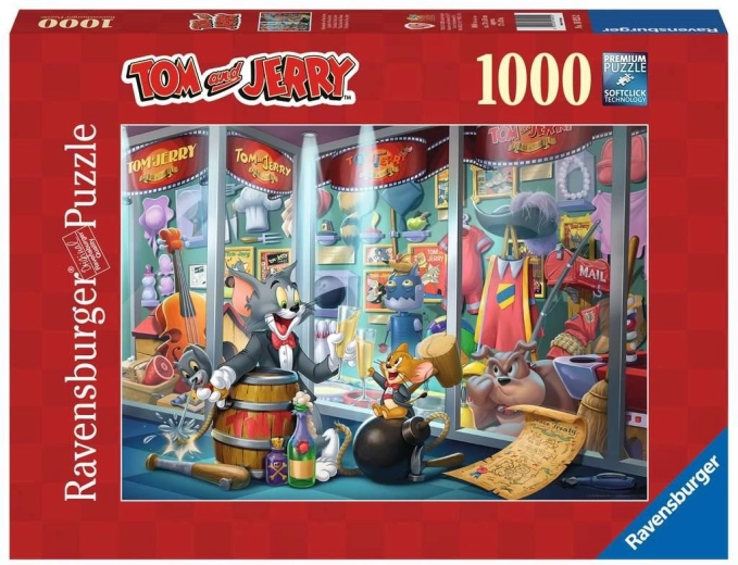 Puzzle 2D 1000 piese Tom și Jerry