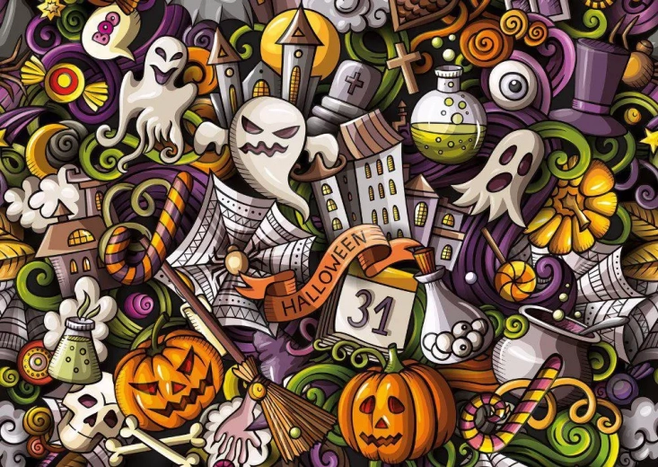 puzzle de Halloween cu 1000 de piese