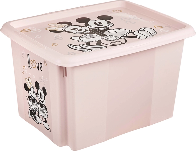 Keeeper cutie de depozitare din plastic cu capac 30 l Minnie
