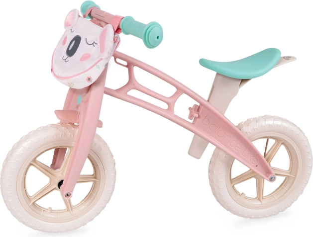 Bicicletă de echilibru pentru copii koala balance bike 12” roz