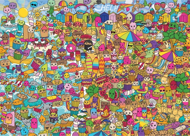 Puzzle Vacanță dulce 1000 piese GIBSONS