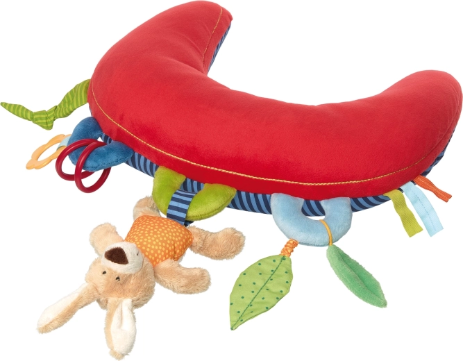 Sigikid pernă de burtică cu activități și zornăitoare 37 cm