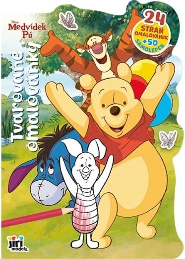 Caiet de colorat decupat Winnie the Pooh