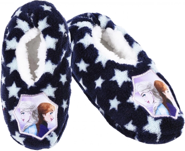 Papuci de casă pentru copii Disney Frozen bleumarin