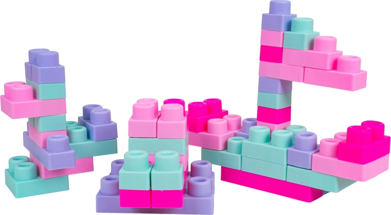Set de cuburi moi de construit, 56 de piese