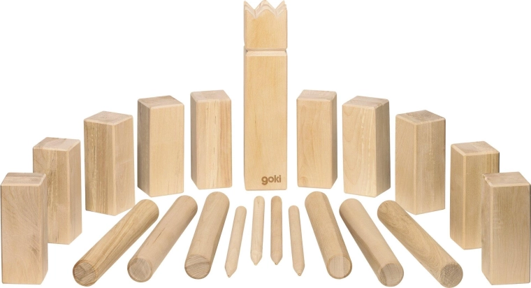 Kubb – joc viking de exterior în săculeț din bumbac