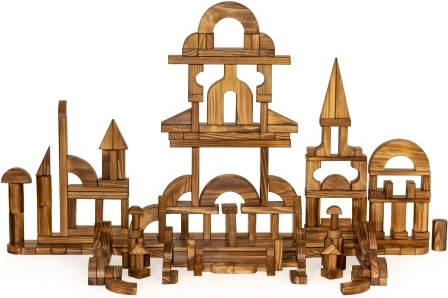 Cuburi din lemn premium – set 264 buc.