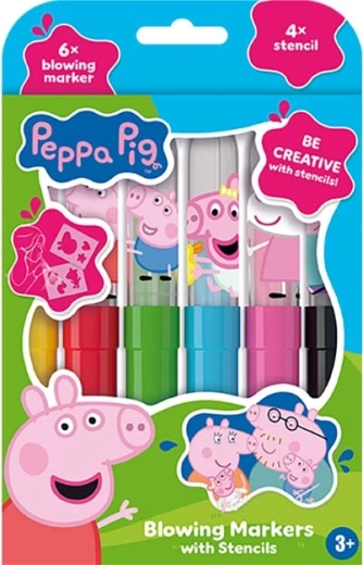 Markere suflabile Peppa Pig cu șabloane