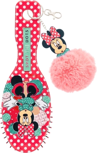Pieptene cu breloc pompom Minnie Mouse - 1 bucată