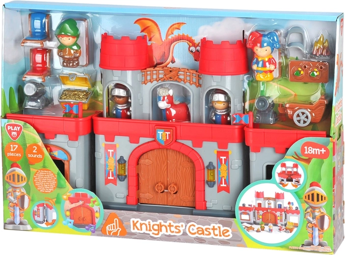 Playgo castel de cavaleri – set de 17 piese