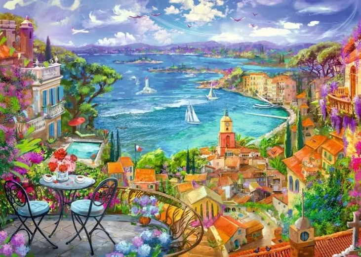 Puzzle Ravensburger Saint-Tropez 1000 piese