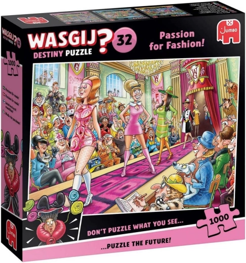 JUMBO puzzle Wasgij Destiny 32: Pasiune pentru modă! 1000 de piese