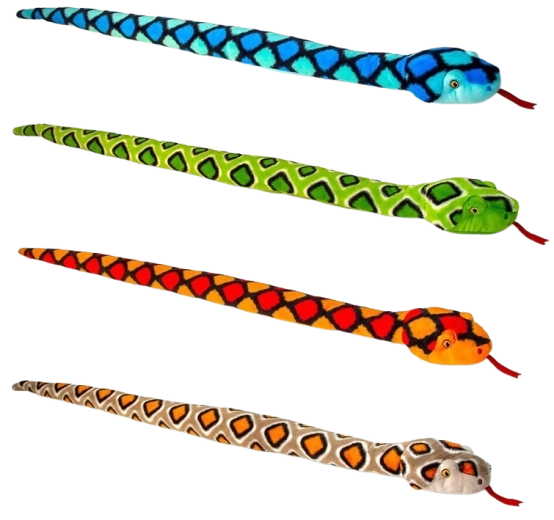 Șarpe de pluș Keeleco 200 cm, 3 modele - 1 bucată
