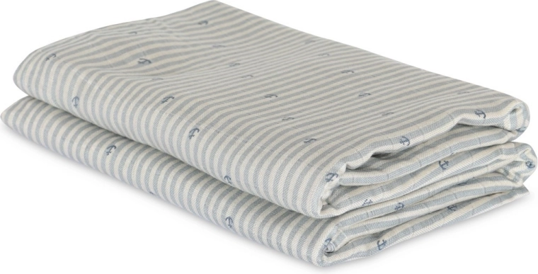 Nuuroo Josefine scutece din bambus tip muselină Stripe Anchor (2 buc.)