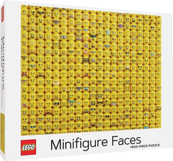 Chronicle Books LEGO fețe minifigurine puzzle 1000 de piese