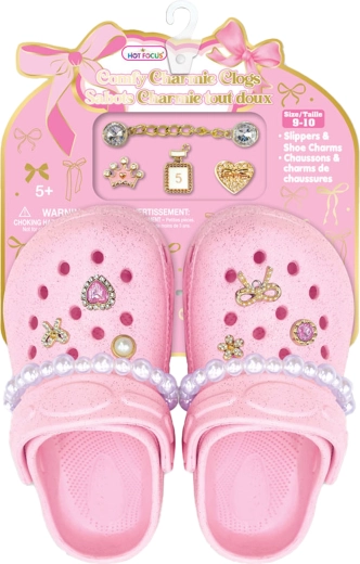 Sandale roz pentru copii cu accesorii Perla - 1 bucată