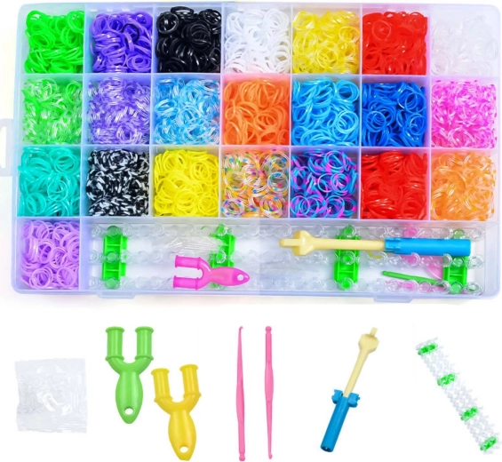 Set de elastice pentru realizarea brățărilor XXL 6700 buc - 1 bucată