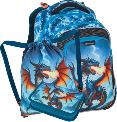 Bagmaster LUMI 26 D set școlar pentru elevi de clasa I – dragon