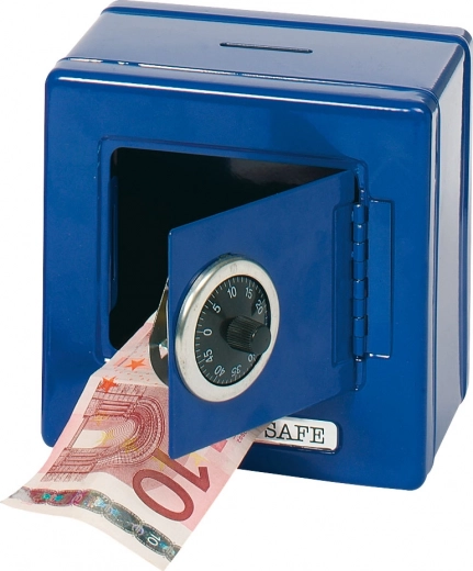 Cutie de valori metalică - Seif albastru