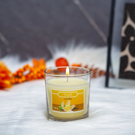 Lumânare parfumată cu aromă de vanilie 120 g