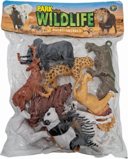 Set figurine cu animale sălbatice – 10 buc