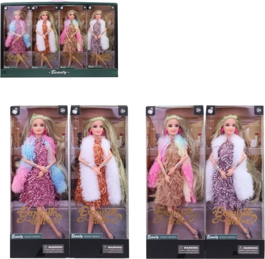 Păpușă în rochie de 28 cm - 1 bucată