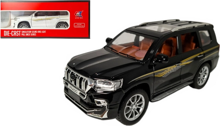 Model metalic Toyota Land Cruiser Prado 1:24 cu lumină și sunet