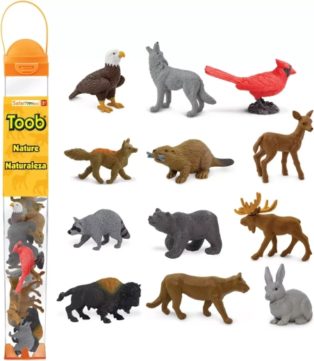 Tub cu figurine Safari Ltd. Natură (12 figurine)