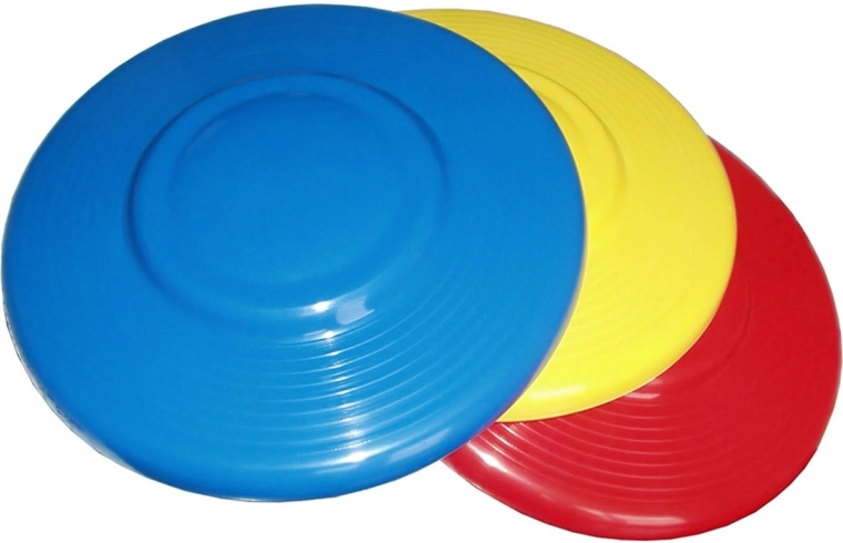 Disc frisbee zburător tip UFO 22 cm, plastic, mix de culori - 1 bucată