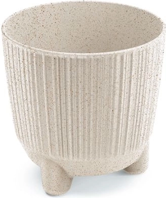 Ghiveci Ryfo N Eco Wood 10,7 cm alb