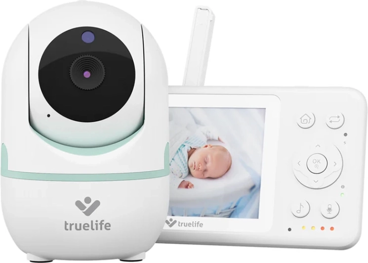 Videointerfon digital pentru bebeluși TrueLife NannyCam R4i cu cameră rotativă 360°