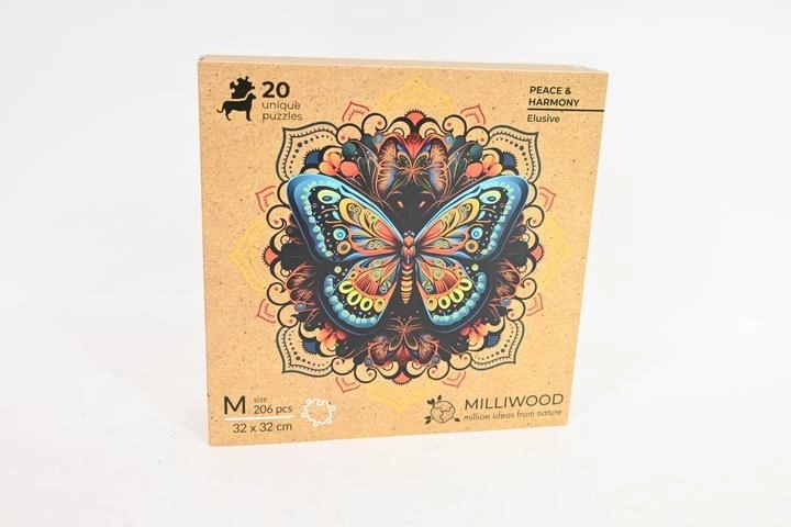 Milliwood Peace and Harmony – puzzle din lemn Fluture