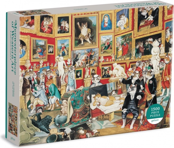 Puzzle 1500 de piese – Tribuna Uffizi cu pisici de la GALISON