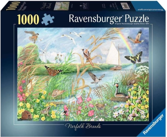 Puzzle Ravensburger Lacul Norfolk 1000 de piese