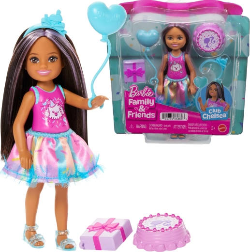 Păpușă Barbie Club Chelsea de ziua ei cu accesorii