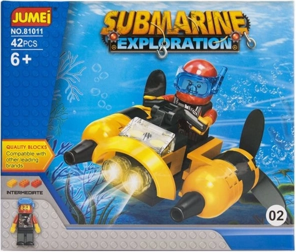 Set de construcție Jumei Expediție cu submarin – 42 de piese