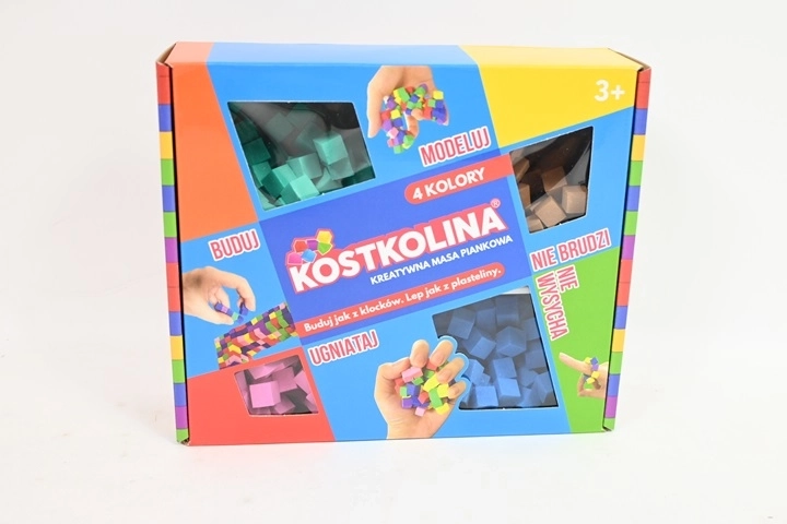 Kostkolina albastră – pastă de modelaj, 4 culori