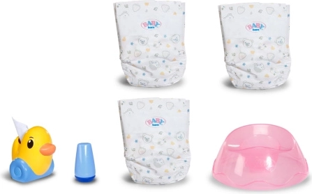 Set BABY born pentru îngrijirea bebelușului, cu oliță, pentru păpușă