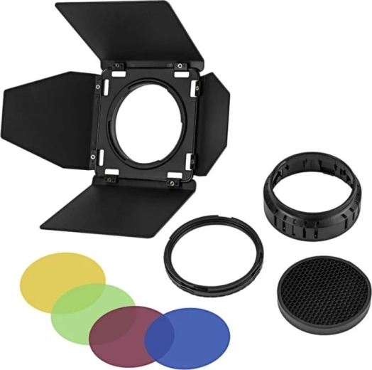 Godox BD-10 clapete (barn doors) și filtre colorate pentru AD300Pro