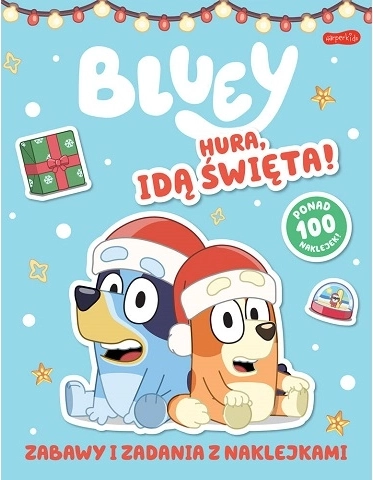 Bluey: Ura, se apropie Crăciunul! – carte de activități cu autocolante