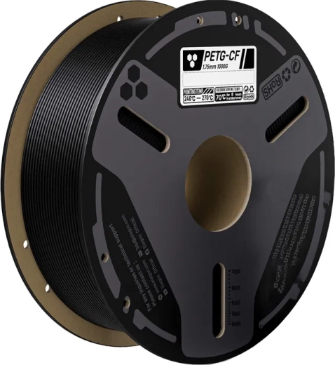 Filament Elegoo PETG-CF cu fibre de carbon negru 0,5 kg