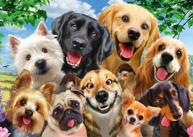 Puzzle schmidt selfie canină 500 piese