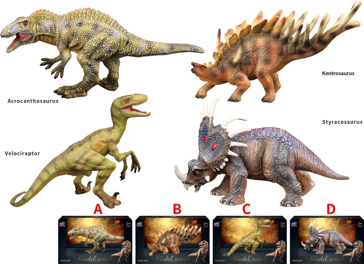 Lumea dinozaurilor – set de figurine cu dinozauri (4 tipuri)