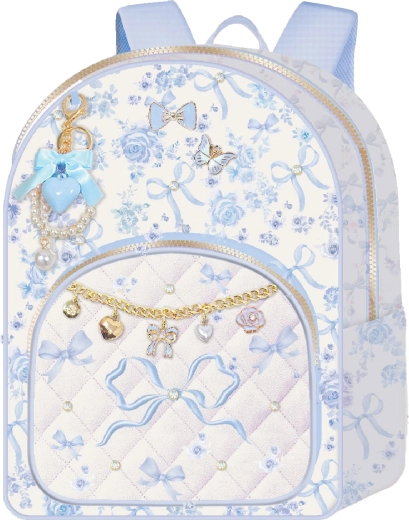 Rucsac Deluxe Poiană cu flori (albastru) - 1 bucată
