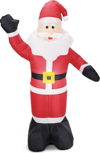 Moș Nicolae gonflabil cu iluminare LED, 150 cm